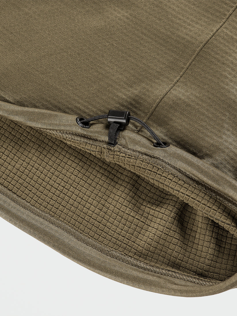 WAFFLE BACKED CREW FLEECE (G4652300_DTK) [5]