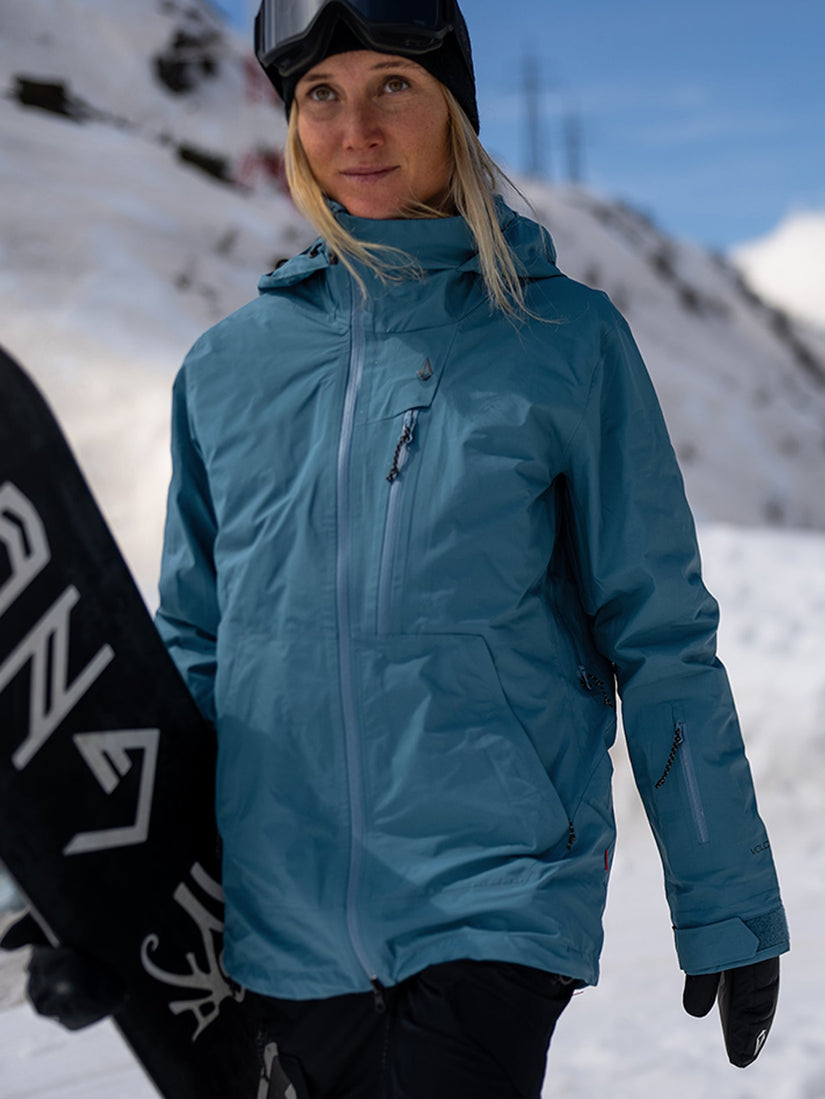 Snowboard Jacket Volcom Jacke Blau Volcom Holbeck Ins Jacket Kids