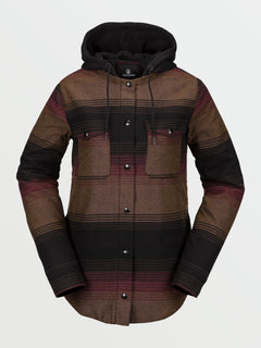 HOODED FLANNEL JKT (H1652101_STP) [F]