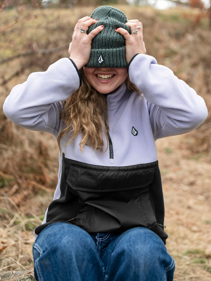 Polar Half-Zipped Sweatshirt - LILAC ASH (H4152401_LCA) [50]