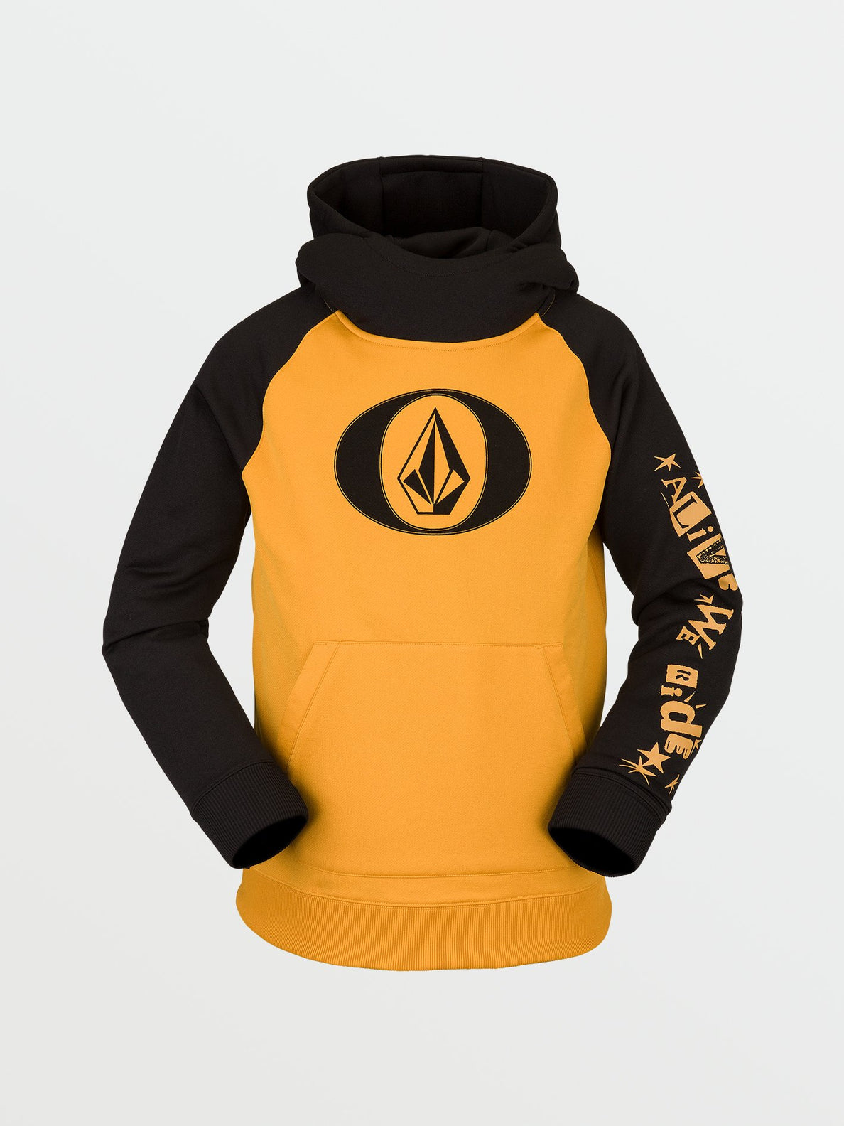 Youth Riding Fleece Hoodie - RESIN GOLD - (KIDS) (I4152200_RSG) [F]