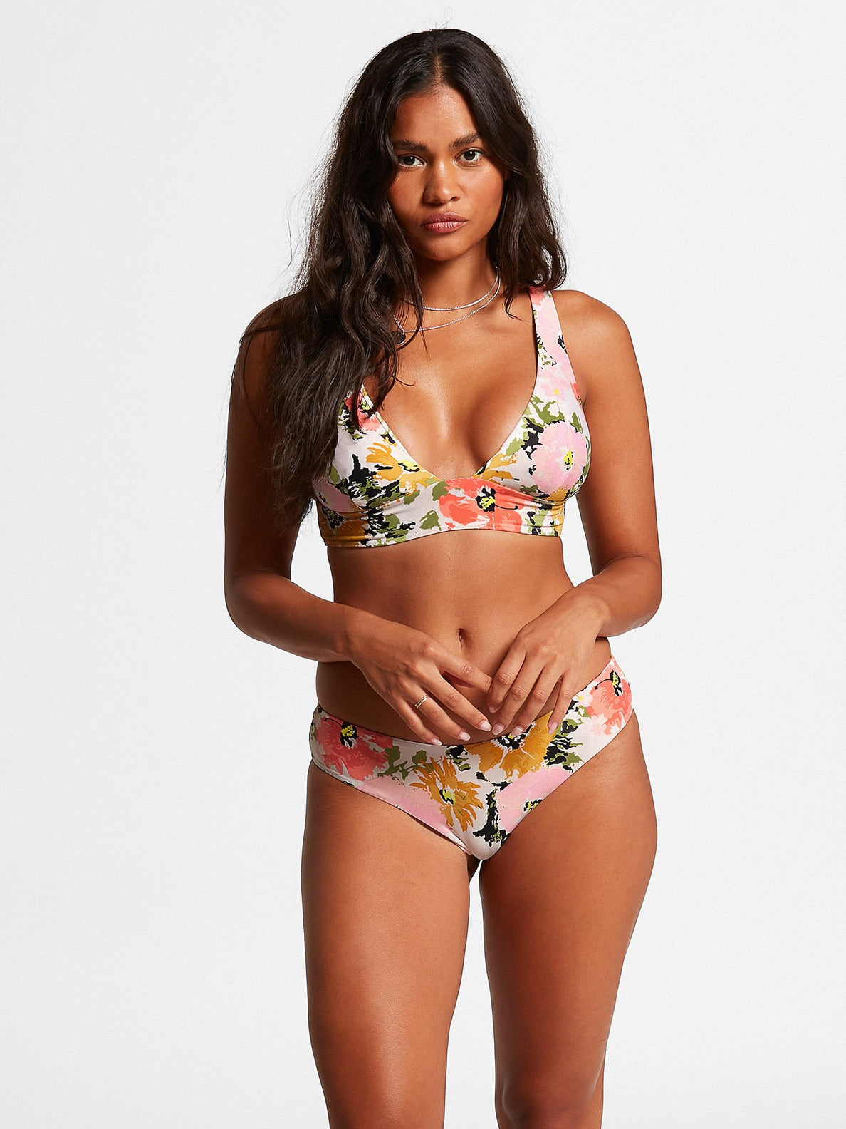 Counting Down Halter Bikini Top - Multi (O1312100_MLT) [F]