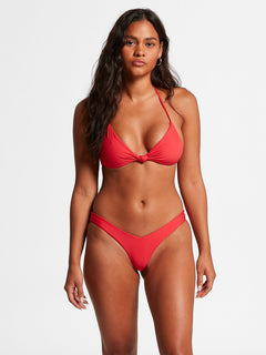 Simply Seamless Triangle Bikini Top - True Red (O1412107_TRR) [F]