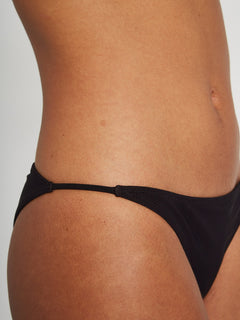 Simply Mesh Skimpy Bikini Bottom - Black (O2312100_BLK) [B]