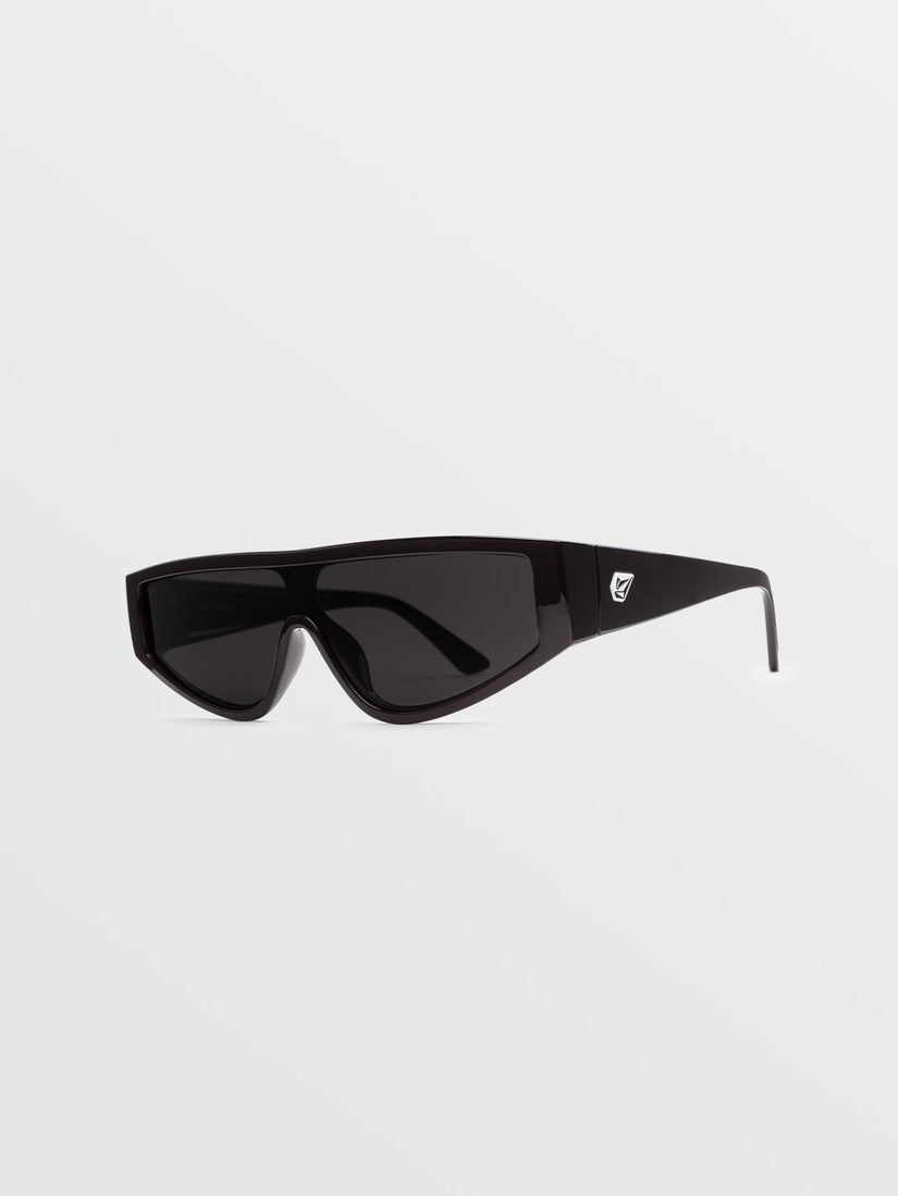 Vinyl Glaze Gloss Black Sonnenbrille (Gray Lens) - BLACK